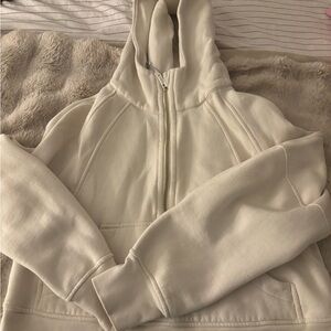 Cream Lululemon Quarter Zip